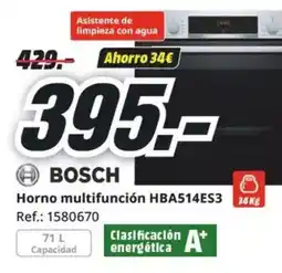 MediaMarkt BOSCH Horno multifunción HBA514ES3 oferta