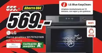 MediaMarkt LG Horno pirolítico WS7D7631WB oferta
