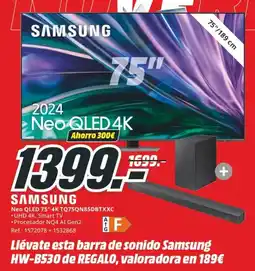MediaMarkt SAMSUNG Neo qled 75" 4k tq75qn85dbtxxc oferta