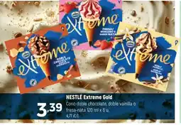 Coviran NESTLÉ Extreme Gold Cono doble chocolate, doble vainilla o fresa-nata oferta