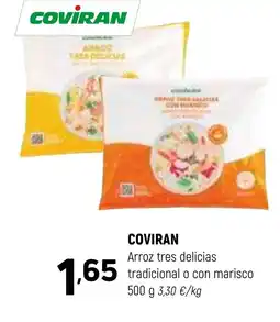 Coviran COVIRAN Arroz tres delicias tradicional o con marisco oferta