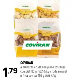 Coviran COVIRAN Almendras cruda con piel o tostadas oferta