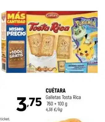 Coviran CUÉTARA Galletas Tosta Rica oferta