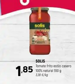 Coviran SOLIS Tomate frito estilo casero 100% natural oferta