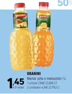 Coviran GRANINI Néctar piña o melocotón oferta