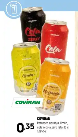 Coviran COVIRAN Refresco naranja, limón, cola o cola zero lata oferta