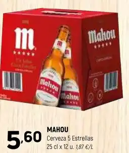 Coviran MAHOU Cerveza 5 Estrellas oferta