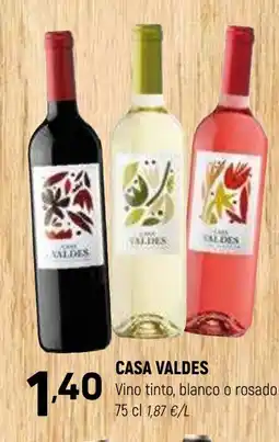 Coviran CASA VALDES Vino tinto, blanco o rosado oferta