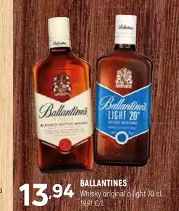 Coviran BALLANTINES Whisky original o light oferta