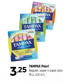 Coviran TAMPAX Pearl Regular, súper o súper plus oferta