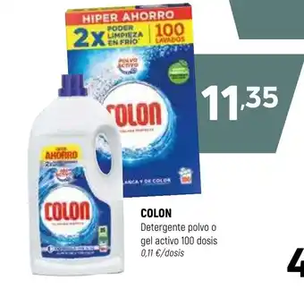 Coviran COLON Detergente polvo o gel activo 100 dosis oferta