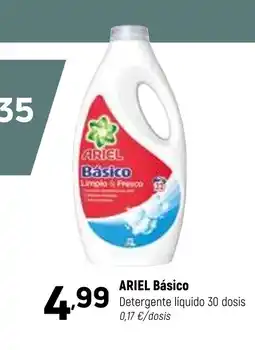 Coviran ARIEL Básico Detergente líquido 30 dosis oferta