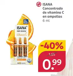 Rossmann ISANA Concentrado de vitamina C en ampollas oferta