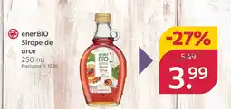 Rossmann ENERBIO Sirope de arce oferta