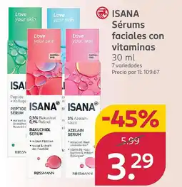Rossmann ISANA Sérums faciales con vitaminas oferta