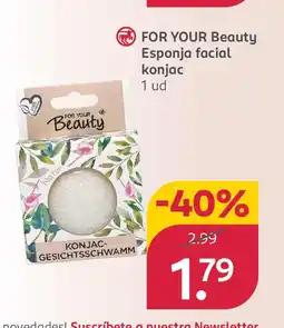 Rossmann FOR YOUR Beauty Esponja facial oferta