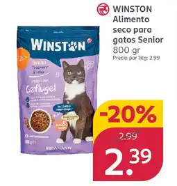 Rossmann WINSTON Alimento seco para gatos Senior oferta