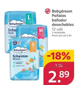 Rossmann BABYDREAM Pañales bañador desechables oferta