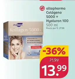 Rossmann ALTAPHARMA Colágeno 5000+ Hyaluron 100 oferta