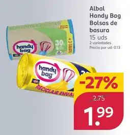 Rossmann ALBAL Handy Bag Bolsas de basura oferta