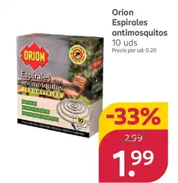 Rossmann ORION Espirales antimosquitos oferta