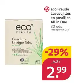 Rossmann ECO FREUDE Lavavajillas en pastillas All in One oferta