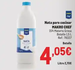 Makro MAKRO CHEF Nata para cocinar oferta