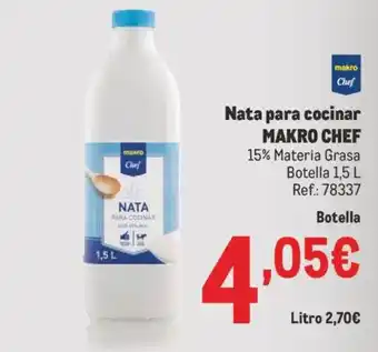 Makro MAKRO CHEF Nata para cocinar oferta