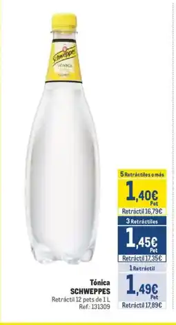 Makro SCHWEPPES Tónica oferta