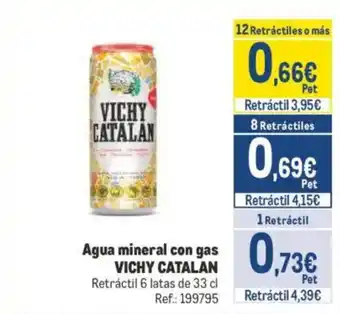 Makro VICHY CATALAN Agua mineral con gas oferta