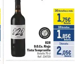 Makro 828 D.O.Ca. Rioja Tinto Tempranillo oferta