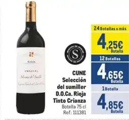 Makro CUNE Selección del sumiller D.O.Ca. Rioja oferta