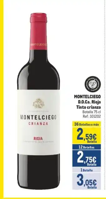 Makro MONTELCIEGO D.O.Ca. Rioja Tinto crianza oferta