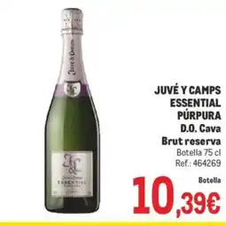Makro JUVÉ Y CAMPS ESSENTIAL PÚRPURA D.O. Cava Brut reserva oferta