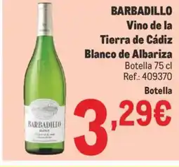 Makro BARBADILLO Vino de la Tierra de Cádiz oferta