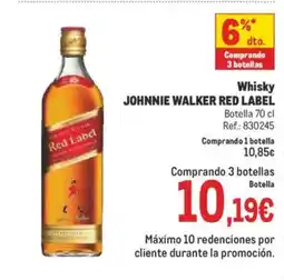 Makro JOHNNIE WALKER RED LABEL Whisky oferta