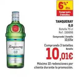 Makro TANQUERAY 0,0 oferta