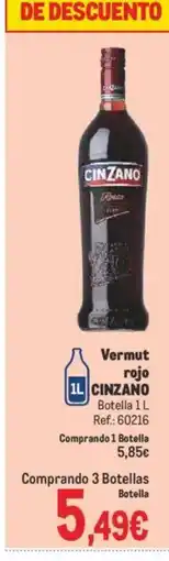 Makro CINZANO Vermut rojo oferta