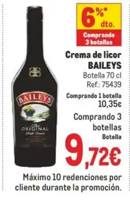 Makro BAILEY'S Crema de licor oferta
