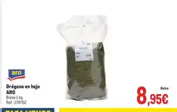 Makro ARO Oregano en hoja oferta