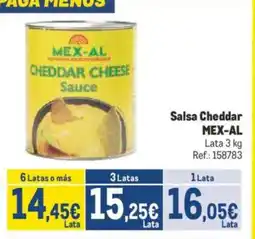 Makro MEX-AL Salsa Cheddar oferta