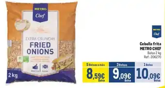 Makro METRO CHEF Cebolla frita oferta