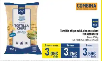 Makro METRO CHEF Tortilla chips mild, cheese o hot oferta