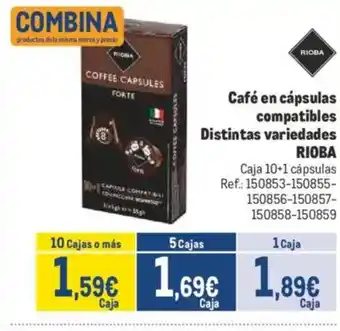 Makro RIOBA Café en cápsulas compatibles oferta