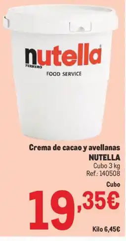 Makro NUTELLA Crema de cacao y avellanas oferta