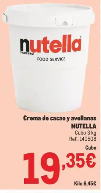 Makro NUTELLA Crema de cacao y avellanas oferta