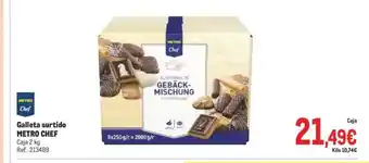 Makro METRO CHEF Galleta surtido oferta