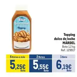 Makro MÁRDEL Topping dulce de leche oferta