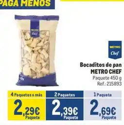Makro METRO CHEF Bocaditos de pan oferta