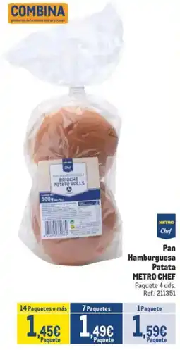 Makro METRO CHEF Pan Hamburguesa oferta
